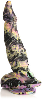 Cyclops Monster - Siliconen Dildo - Geel/Paarse/Zwart - Cyclops Monster - Siliconen Dildo - Geel/Paarse/Zwart