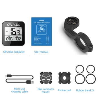 CYCPLUS G1 Fietsen GPS Fietscomputer Fietsaccessoires Snelheidsmeter LED IPX6 Waterdichte kilometerteller Draadloze stopwatch geel