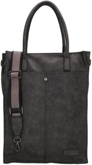 Cynthia Shopper black damestas Zwart - H 40 x B 30 x D 16 cm
