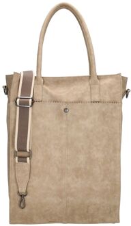 Cynthia Shopper sand damestas Zand - H 40 x B 30 x D 16 cm