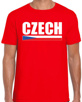 Czech / Tsjechie supporter t-shirt rood voor heren 2XL