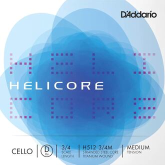 D'Addario H512-34M cellosnaar D-2 3/4 cellosnaar D-2 3/4, titanium