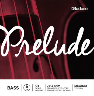 D'Addario J613-14M contrabassnaar A-3 1/4 contrabassnaar A-3 1/4, medium, stranded steel core, stainless steel