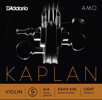 D'Addario KA314-44L vioolsnaar G-4 vioolsnaar G-4, 4/4, silver wound, light