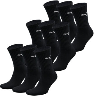 D Basic Sport Sokken (9-pack)  Sportsokken - Maat 35-38 - Unisex - zwart
