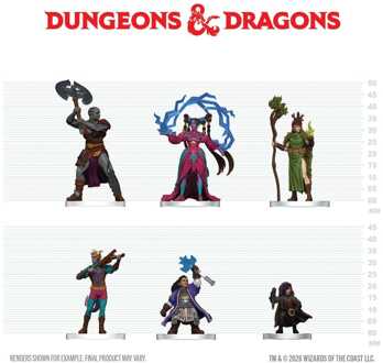 D&D Icons of the Realms Mini Figures Player's Handbook - Spells & Steel Starter Set 20 cm