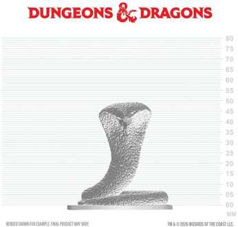 D&D Nolzur's Marvelous Miniatures Mini Figure Polar Serpent 4 cm