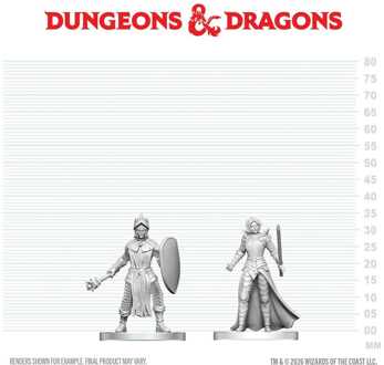 D&D Nolzur's Marvelous Miniatures Mini Figures Black Gauntlet & Zhentilar Paladin of Bane 13 cm