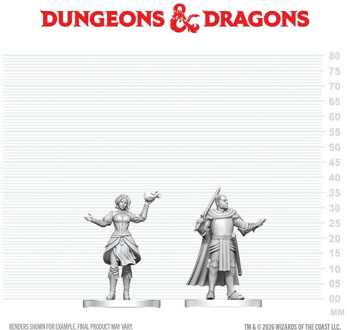 D&D Nolzur's Marvelous Miniatures Mini Figures Knight & Mage Apprentice 13 cm