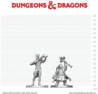 D&D Nolzur's Marvelous Miniatures Mini Figures Tiefling Bard & Dwarf Cleric 13 cm