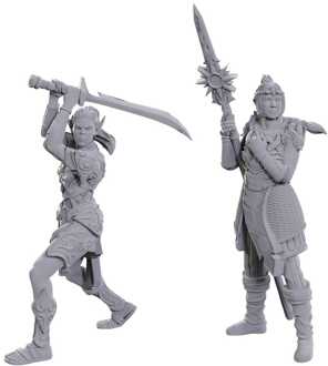 D&D Nolzur's Marvelous Miniatures Unpainted Miniature Lae'zel & Shadowheart