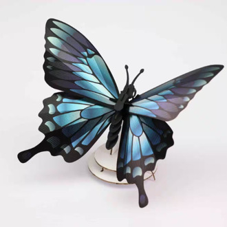 D.I.Y. Blue Mountain Butterfly decoratie Blauw