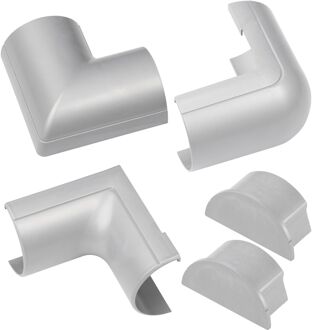 D Line Verbindingen Set Clip-over Voor Kabelgoot 50x25mm Aluminium Optiek