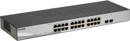 D-Link DGS-1210-26 netwerk-switch Managed L2 Gigabit Ethernet (10/100/1000) Zwart, Grijs 1U