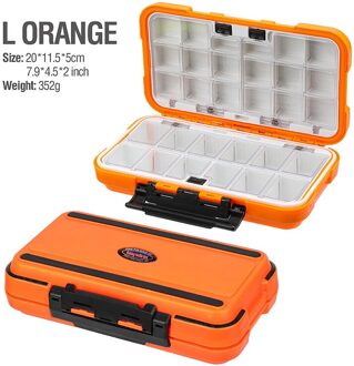 D.o.t Karper Visgerei Doos Vissen Accesssories Lokken Doos Voor Zee Vishaken Vissen Apparatuur Carpfishing Gereedschapskist oranje