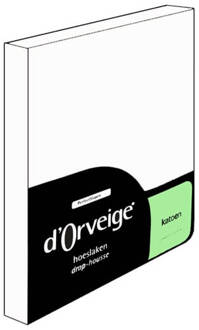 D'Orveige Hoeslaken Katoen - 80x200 - Wit