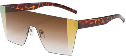 D & T Mode Zonnebrillen Voor Mannen En Vrouwen Trendy Randloze Multicolor Zonnebril Classic Brand Zonnebril UV400 C4