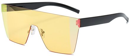 D & T Mode Zonnebrillen Voor Mannen En Vrouwen Trendy Randloze Multicolor Zonnebril Classic Brand Zonnebril UV400 C8