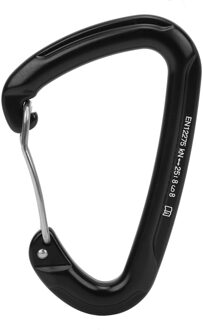 D‑type Bergbeklimmen Karabijnhaak Clip Elastische Gesp Schroef Lock Opknoping Haak Slijtvast 25kN Lager Climbling Apparatuur
