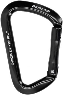 D‑type Bergbeklimmen Karabijnhaak Clip Elastische Gesp Schroef Lock Opknoping Haak Slijtvast 25kN Lager Climbling Apparatuur