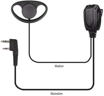 D-type Earhook Earpiece Headset Walkie Talkie Headphone For Kenwood Baofeng UV-5R UV5R UV-82 888S RETEVIS H777/RT22/RT81/RT-5R
