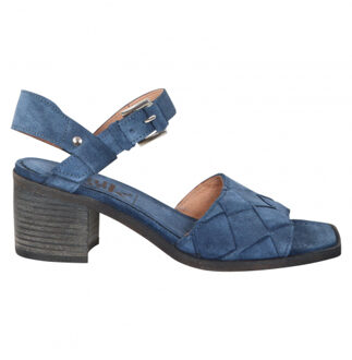 D099 jeans blauwe suède sandaal - 37