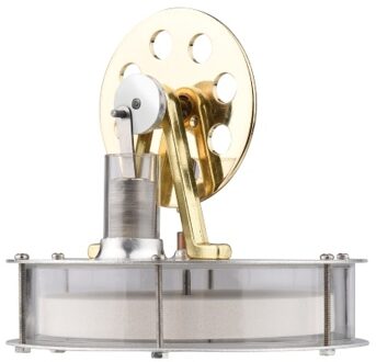 D1 Low Temperature Stirling Engine Assembled Electricity Generator Heat Experiment Physical Generator Model with Flywheel Design