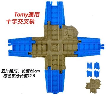 D1044 Geschikt Voor Elektrische Trein Spoor Scène Accessoires Cross Rail Crossroads Compatibel Met Plastic Tracks