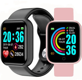 D20 Bluetooth Smart Watches Men Waterproof Sport Fitness Tracker Smart Bracelet Blood Pressure Heart Rate Monitor Y68 Smartwatch