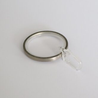 D42mm Ringen Met Glijdende Insert En Opvouwbare Haak, Gordijn Staaf Ringen Voor Raamdecoratie roestvrij staal