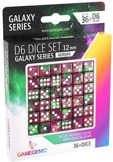 D6 Dice Set - Galaxy Series Aurora (36 stuks)