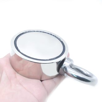 D75mm Neodymium Magneet Super Krachtige Gat Dubbelzijdig Salvage Vissen Magneet 300Kg Cirkelvormige Ring Haak Permanente Houder Staal D75MM een RING