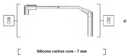 Daewoo Bougiekabelset MSK932