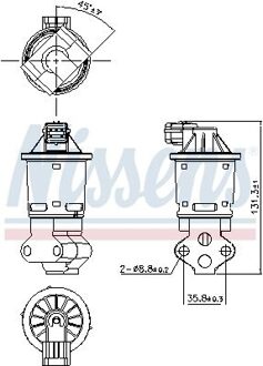 Daewoo EGR-klep 98354