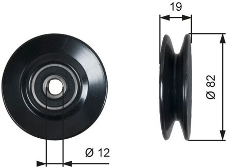 Daewoo Geleide rol/omdraairol, V-riem T36606