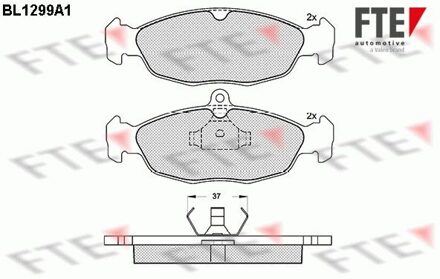 Daewoo Remblokken set BL1299A1