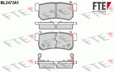 Daewoo Remblokken set BL2472A1