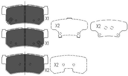 Daewoo Remblokken set KBP7501