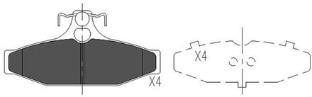 Daewoo Remblokken set KBP7503