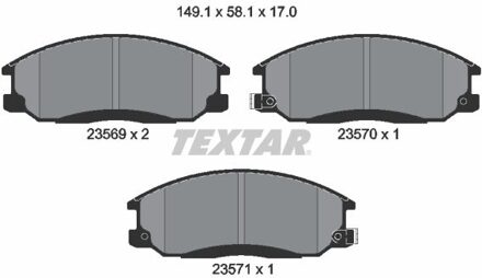 Daewoo Remblokkenset, schijfrem 2356901