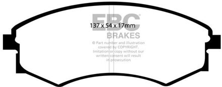 Daewoo Remblokkenset, schijfrem DP1358