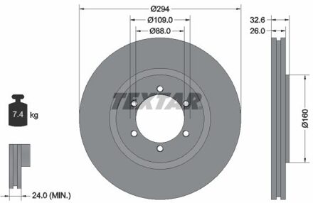 Daewoo Remschijf 92162600