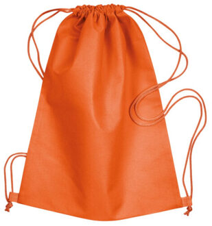 Daffy non-woven trekkoordzak - maat One size Oranje
