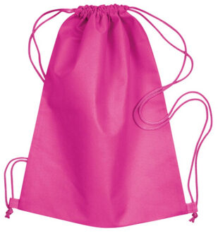Daffy non-woven trekkoordzak - maat One size Roze