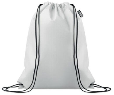 Daffy non-woven trekkoordzak Wit - One size