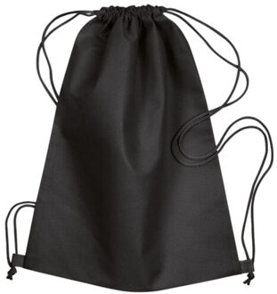 Daffy non-woven trekkoordzak Zwart - One size