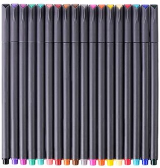 Dagboek Boek Pen Kleur Pen Fijne Hoofd Pen Fijne Hoofd Tekening Pen Poreuze Master-Pen 18 Kleuren