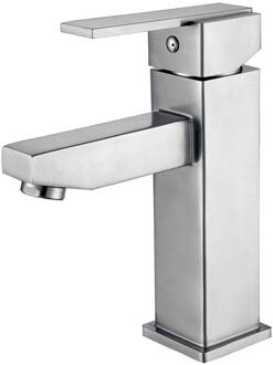 Dagda RVS Wastafelmengkraan Vierkant Aqua Splash