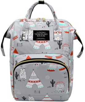 Dagelijks Oxford Doek Luiertassen Mummie Rugzak Vrouwen Mummie Zak Rits School Schouder Satchel Mode Rugzak Voor Vrouwen grijs