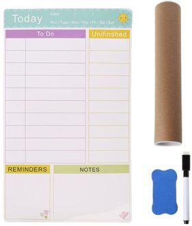 Dagelijkse Planner Magnetische Whiteboard Magneten Marker Gum Opnemen Bericht P9YA